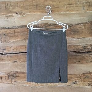 Express Salt & Pepper Midi Pencil Skirt Size 6
